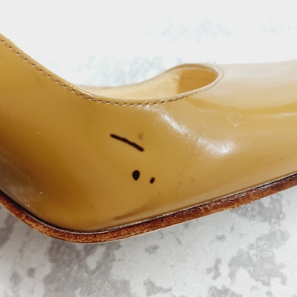 Kate Spade New York Light Brown Leather Round Toe Slip On Pumps W690 - Picture 12 of 16